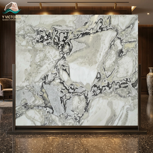 Natural White Fantasy Marble Stone Slab with Artistic Grey Veins for Feature Walls and Countertops Design - Product Image 2