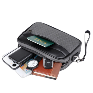 Bolso bandolera de cuero PU de diseñador, bolso de mensajero de lujo para negocios, bolsos multifuncionales informales para hombre - Product Image 6