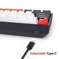 Keyboard Gaming Mekanik SKYLOONG GK61- QMK&VIA 1K NKRO Hot-Swappable, Dapat Dikustomisasi, LED RGB North Facing, Kabel, Stok Baru
