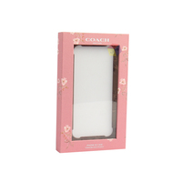 Haute Qualité Logo Personnalisé Couleur Fenêtre Transparente Deux Pièces Couverture Smart Phone Case Box Avec Plateau Intérieur