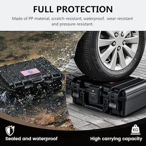 Kinghardcase TSA Được Phê Duyệt Sig Sauer P320 Tương Thích Cứng Shell Gun Trường Hợp Khóa Đóng Cửa Không Thấm Nước IP67 Cho Du Lịch - Product Image 5