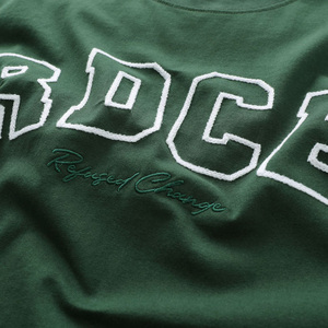 Camiseta de Algodón Lisa con Bordado, Color Sólido, Personalizable, Talla Grande para Hombre, Venta al Por Mayor - Product Image 4