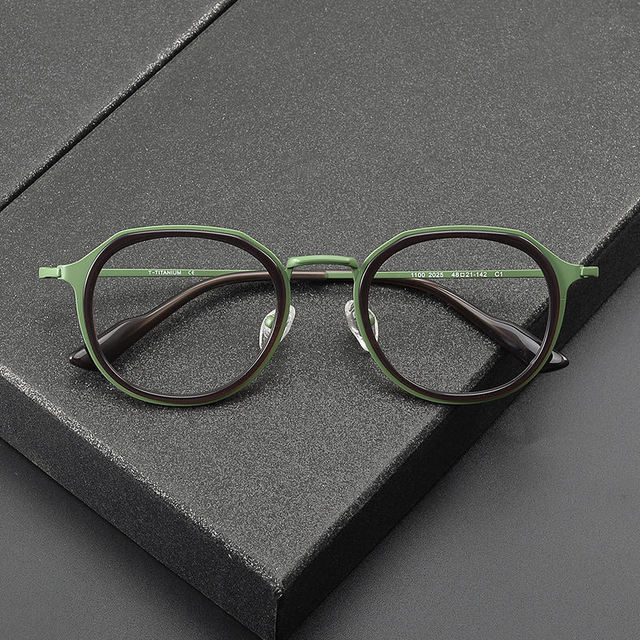 1100Women's Luxury Designer Neon Eyeglasses 2026 Titanium Optical Frames with Lenses for Men's Reading Eye Glasses