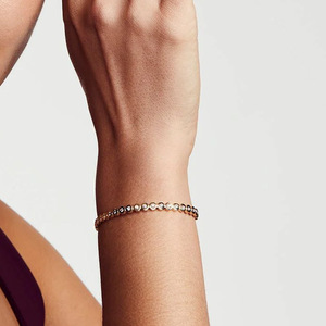 LUCKYJIU Custom gioiellieri impermeabili appannamento senza anallergici 18k placcato in oro inox ottave CZ bracciale bracciale bracciale - Product Image 3