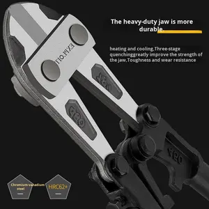 לנצל חותך בורג מטרי גדול כיתה תעשייתי ארגונומי ללא להחליק פלייר חוט פלדה עם אחריות שנתיים צהוב - Product Image 4