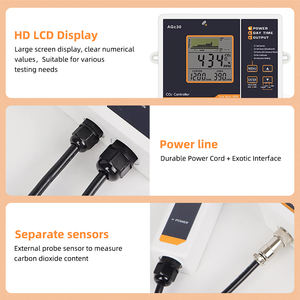 Controlador de Monitoramento de <span class=keywords><strong>CO2</strong></span> de Alta Precisão (AGC30) - Exibição de Gráfico de <span class=keywords><strong>CO2</strong></span> em Tempo Real, Auto-Calibração, Alarme Sonoro - Product Image 5