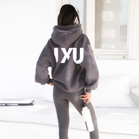 Haute qualité surdimensionné 80 Coton 20 Polyester Sherpa polaire 3d sweat à capuche imprimé pour les femmes Performance Gym sweat à capuche sweats