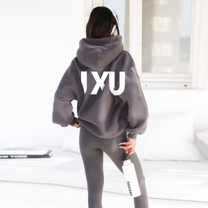 하이 퀄리티 오버사이즈 80 코톤 20 폴리에스터 셰르파 양털 3d 인쇄 까마귀 여성 성능 체육관 까마귀 스웨터 - Product Image 2