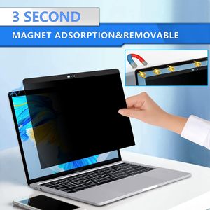 ฟิล์มกันรอยแบบแม่เหล็กพร้อมวัสดุ PET แบบนุ่ม ป้องกันการสอดแนม สำหรับ MacBook Air 13" 2010-2017 (A1369/A1466)-LX Tech แพ็คเดี่ยว - Product Image 3