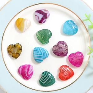 Perles d'<span class=keywords><strong>agate</strong></span> en forme <span class=keywords><strong>de</strong></span> cœur avec des veines <span class=keywords><strong>de</strong></span> <span class=keywords><strong>dragon</strong></span> et des rayures, pierres précieuses polies pour la décoration <span class=keywords><strong>de</strong></span> cristaux, artisanat, breloques, pierres <span class=keywords><strong>de</strong></span> cœur - Product Image 2
