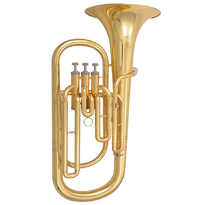 แตรเทเนอร์แนวตั้ง คีย์ Bb พร้อมเคลือบเงาสีทอง โอริฮัลคัม และโครงสร้างโลหะ - Product Image 2