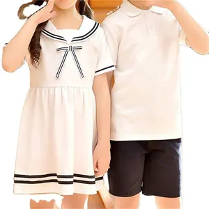 2022 Summer High Quality Comfortable Primary School Boys And Girls Shirt Skirts School Uniforms