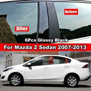 Accesorios Exteriores para <span class=keywords><strong>Mazda</strong></span> 2 Demio Atenza GJ1 Adhesivo Negro Brillante para Pilar Central Cubierta de Marco de Puerta Decoración de Ventana - Product Image 3