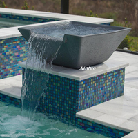 Maß gefertigter Brunnen brunnen aus Bronze für den Pool