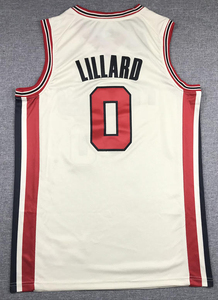 Maillots de basket-ball de haute qualité 2026 New 0 <span class=keywords><strong>Damian</strong></span> <span class=keywords><strong>Lillard</strong></span>, édition City, broderie cousue - Product Image 5