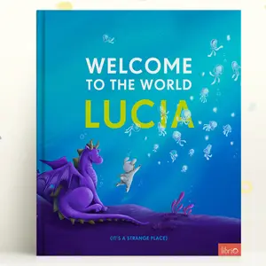 Libro personalizado para bebés Bienvenido al mundo para niños 0-3 Regalo único para recién nacidos Nuevos padres Bautizos Cumpleaños