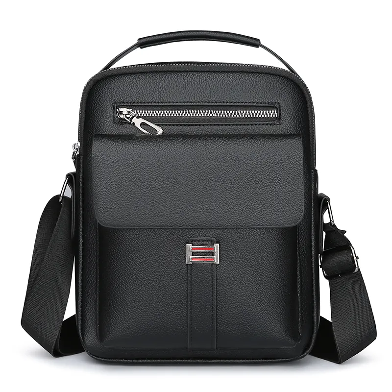 High Quality Custom Logo Black Water Resistant Crossbody Chest Shoulder Bag Outdoor Travel Sling Bags