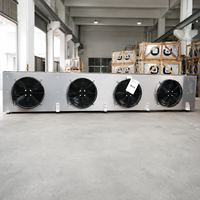 Évaporateur de chambre froide à tubes de cuivre et ailettes d'aluminium pour système de réfrigération d'entrepôt de la chaîne du froid, adapté aux projets de mise en conformité