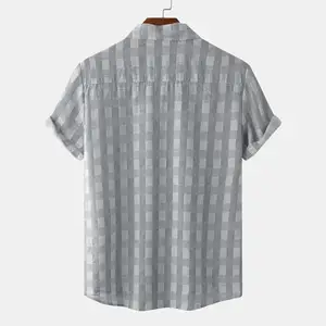 Moda erkek gömlek popüler kısa kollu gömlek 2024 yaz yeni ürün erkekler's Casual kısa kollu çiçek gömlek