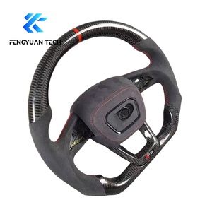 Alcantara พวงมาลัย LED คาร์บอนไฟเบอร์สำหรับรถ <span class=keywords><strong>Audi</strong></span> Q7 Q8 <span class=keywords><strong>Q5</strong></span> S6ปรับแต่ง4L S7 RS6 RS7 C7 2017 2018 2019 2020 2021 <span class=keywords><strong>2022</strong></span> 2023 2024 - Product Image 3