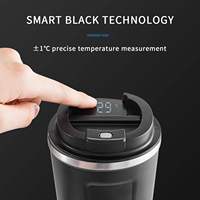 Taza Térmica Inteligente de Acero Inoxidable de Doble Pared con Control de Temperatura, Pantalla LED, Aislamiento Térmico de 6-12 Horas, Agua Hirviendo
