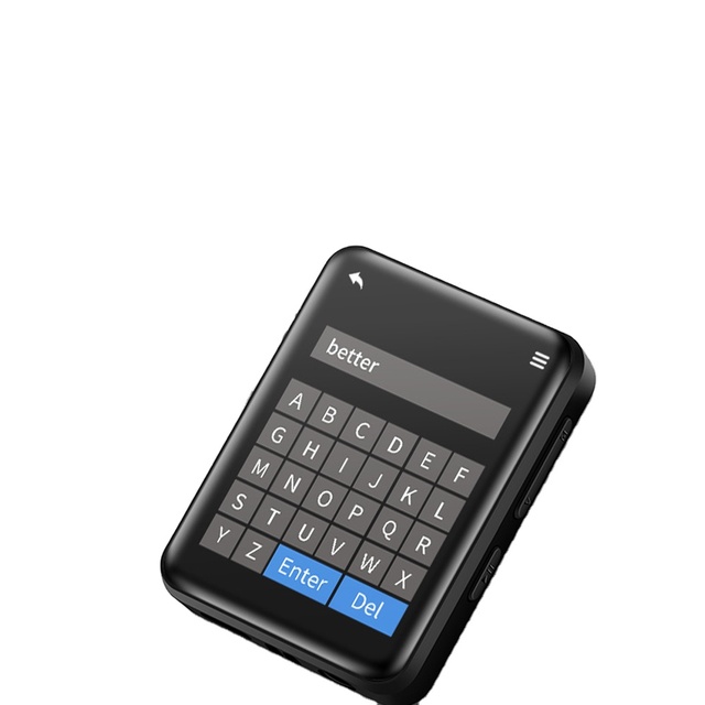 2 Inch Display Screen Portable MP3 Player BT 5.0 Touch Screen Music Player with Speakers Support FM Radio Recording E-Book