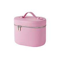 Vente flash : Boîte à maquillage en cuir PU, boîte à bijoux, grande capacité, logo personnalisé, trousse de toilette, plusieurs compartiments, étui de rangement pour cosmétiques