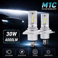 FSYLX M1C Mini Taille CSP 3570 Ampoule de Phare LED 40W 5000LM 6000K Feux Antibrouillard de Voiture Luces H1 H4 H7 H8 H9 H11 9005 9006 Globes LED