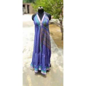 Sari de seda, prendas Vintage, Sari de seda elegante, ropa íntima, Kimono, bata de seda para mujer, albornoz, tela suave y lujosa - Product Image 6