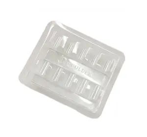 Schlussverkauf durchsichtiges transparentes Kunststoff-Impfstoffschale mit Teilern