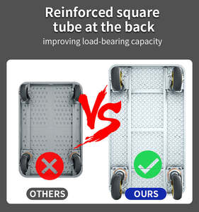 Le chariot à plat en acier de petite taille avec le globe rouge de 4 pouces roule la charge 300kg résistante - Product Image 3