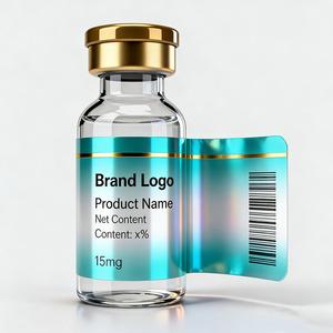 Custom Spot UV Waterproof Barcode 5ml 10ml Vial Peptide <strong>Labels</strong> Roll Glossy Vinyl Paper Stickers Packaging <strong>Label</strong> Glass <strong>Bottle</strong> - Product Image 5