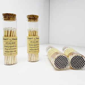 Ordine all'Ingrosso Fiammiferi Personalizzati per Candele con Design su Misura Fiammiferi Lunghi Colorati in Barattolo di Vetro per Arredamento Casa - Product Image 3