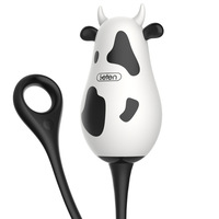 YIJI Elektrischer Blumen-Kuh-Vibrator mit Heizfunktion, Multifrequenz-Vibration, Smarte Kabellose Fernbedienung zum Flirten