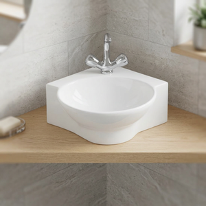 Forme ovale dessus de table en céramique Lavabo style moderne lavabo monotrou commercial hôtel salle de bain évier meubles bassin - Product Image 3