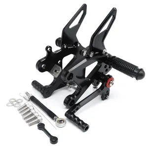 2023 gsxs1000 body rearset cnc adjustable motorcycle aluminum foot pegs rearset for honda cbr 600 rr rearset pegs