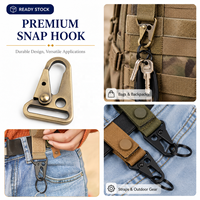 Mousqueton tactique à boucle large de 1 pouce pour porte-clés, sécurité, petit sac à dos extérieur, sangle de ceinture, camping, randonnée