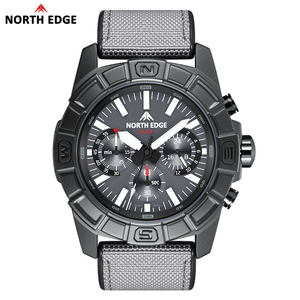 Montre connectée North Edge Blaze IP68 à énergie solaire, écran TFT, bracelet en nylon, réveil, charge magnétique pour hommes - Product Image 4