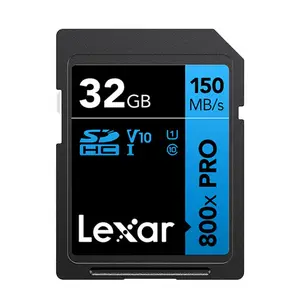 Original Lexar de Alto Desempenho 800x pro Sd Cartão 32GB 64GB 128GB 256GB 512GB Cartão de memória para Câmera