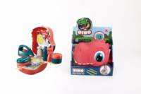 Jouets Becho - Ensemble de cuisine pour bébé - Jeux de cuisine sur le thème des dinosaures - Jouets de jeu de rôle pour garçon - Ensemble de cuisine pour faire semblant de cuisiner - Cadeau unisexe