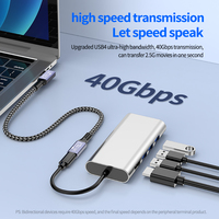 Câble d'extension USB 4 Thunderbolt 4 3 Type C 40Gbps USB-C Moniteur mâle à femelle PD 240W 8K Video Dock Station USB4 Extend Cord