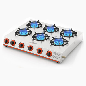 Cuisinière à <span class=keywords><strong>gaz</strong></span> 6 brûleurs haute performance, vente chaude, cuisinière commerciale <span class=keywords><strong>pour</strong></span> hôtel, cantine, <span class=keywords><strong>camion</strong></span> de restauration - Product Image 1
