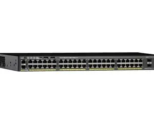 Saklar jaringan WS-C2960X-48FPD-L asli baru 48 port, sakelar 10/100/1000Mbps
