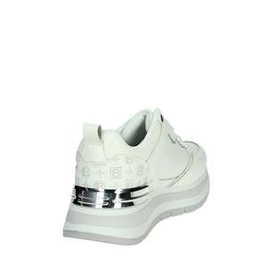 Sneakers pour femmes Laura Biagiotti 8918 en toile blanche, chaussures tendance - Product Image 3