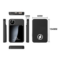 Batterie externe portable ultra-mince à charge rapide magnétique PD 15W, 10000mAh 5000mAh, batterie Li-polymère, type C