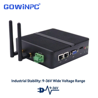 Mini PC industriel sans ventilateur Intel Celeron J4125 avec double Ethernet Gigabit pour l'automatisation et les applications embarquées