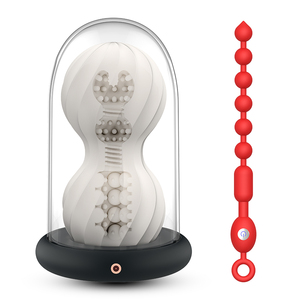 Productos sexuales para adultos, masturbadores masculinos con cuentas <span class=keywords><strong>de</strong></span> vibración <span class=keywords><strong>de</strong></span> 9 frecuencias, juguetes para adultos en forma <span class=keywords><strong>de</strong></span> copa <span class=keywords><strong>de</strong></span> masturbación fácil <span class=keywords><strong>de</strong></span> usar - Product Image 2
