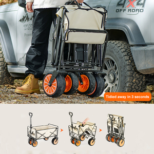 <span class=keywords><strong>Chariot</strong></span> de transport fermé en acier inoxydable à haute capacité avec garde-corps amovibles <span class=keywords><strong>pour</strong></span> <span class=keywords><strong>chariot</strong></span> pliant électrique d'ingénierie - Product Image 2