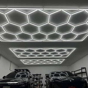 Đèn <span class=keywords><strong>LED</strong></span> nhà để xe hình lục giác giá rẻ, khuyến mãi nóng 6.0M*4.20M, đèn trang trí <span class=keywords><strong>LED</strong></span>, đèn tổ ong, đèn <span class=keywords><strong>LED</strong></span> nhà để xe, đèn làm việc - Product Image 1