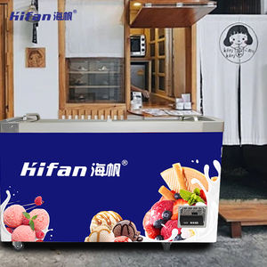 <span class=keywords><strong>Vitrina</strong></span> para Helados con Puerta Corrediza <span class=keywords><strong>de</strong></span> Cristal y Refrigerador con Congelador - Product Image 6
